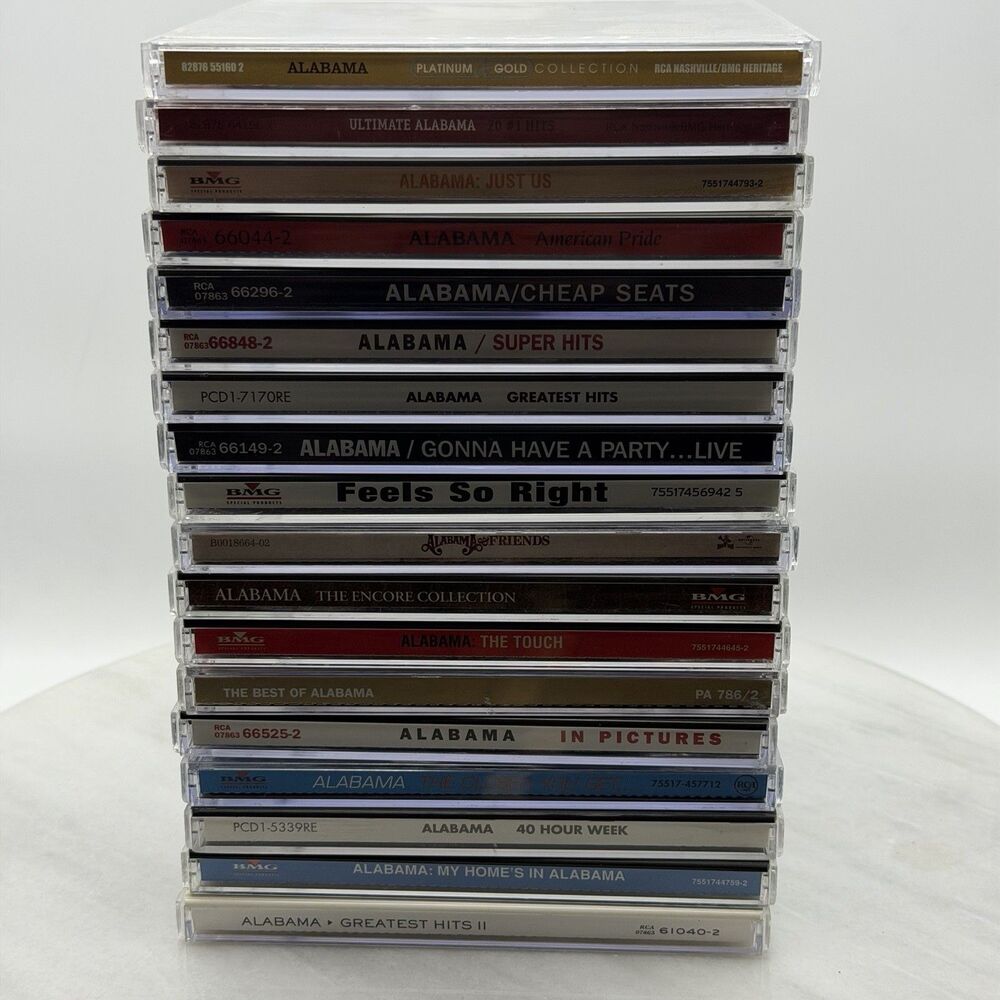 Alabama 18 CD Lot Country Music Greatest Hits 40 Hour Week Cheap Seats RCA